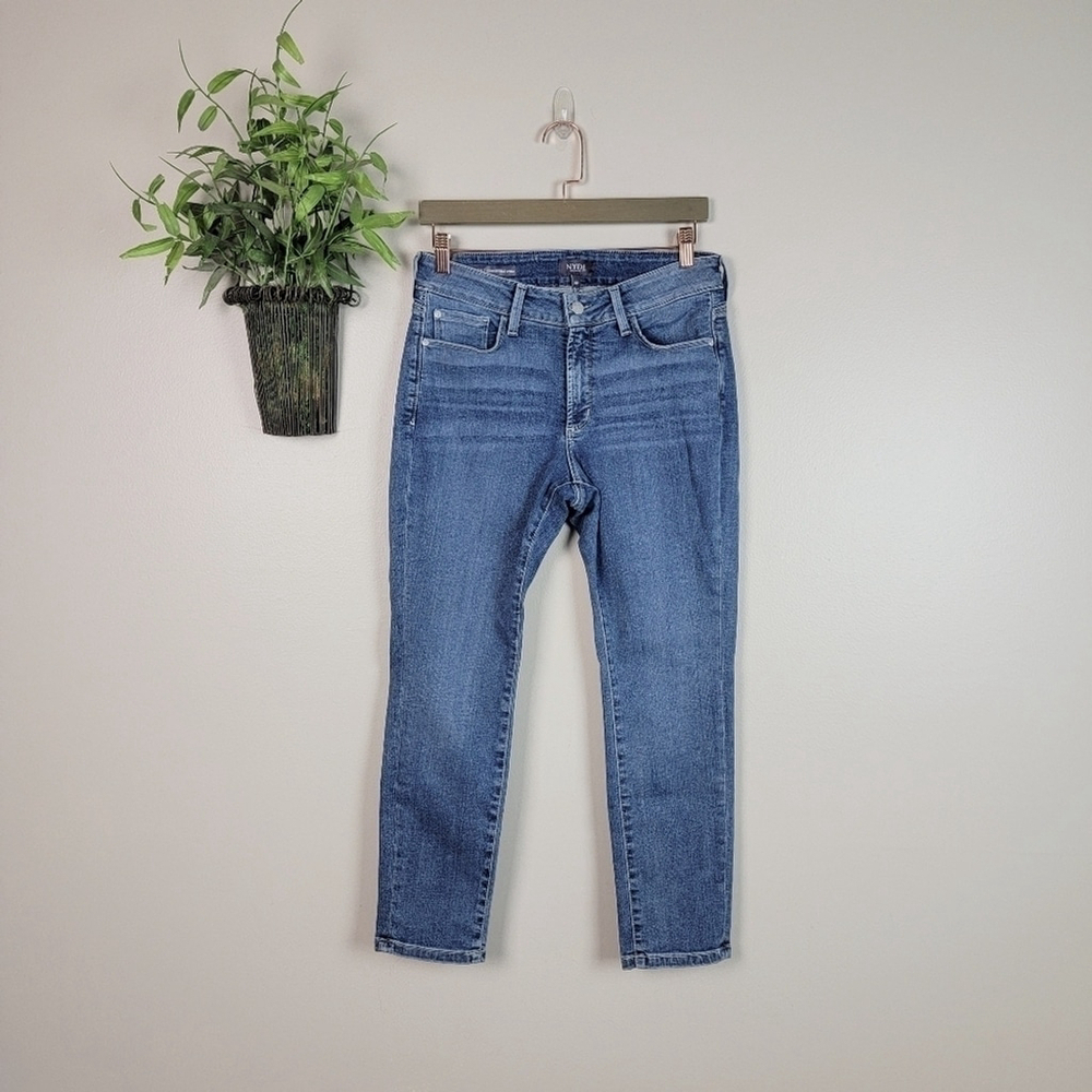 NYDJ 8 Alina Convertible Ankle Skinny Heyburn High Rise Not Your Daughters Jeans